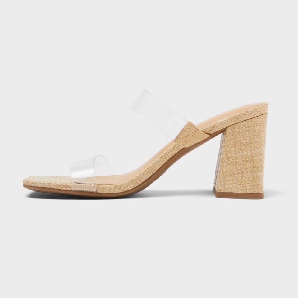 Women’s Hattie Heels with Memory Foam Insole - Natural 8 - Picture 2 of 3